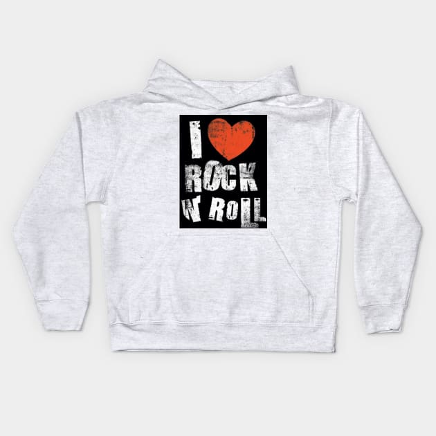 Rock and roll Kids Hoodie by jopett